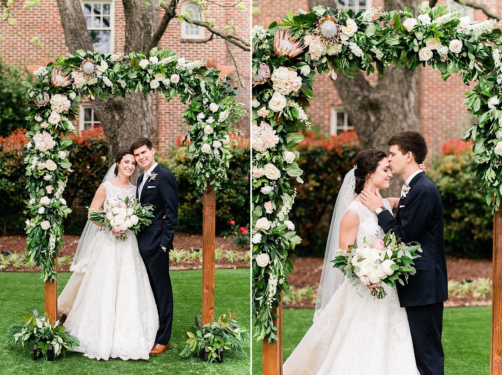 raleigh north carolina wedding photographer floral arch inspiration bushel and peck raleigh photo