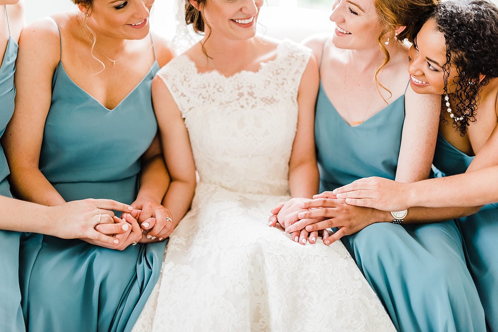 merrimon wynne house wedding photographer steel blue bridesmaid dresses photo