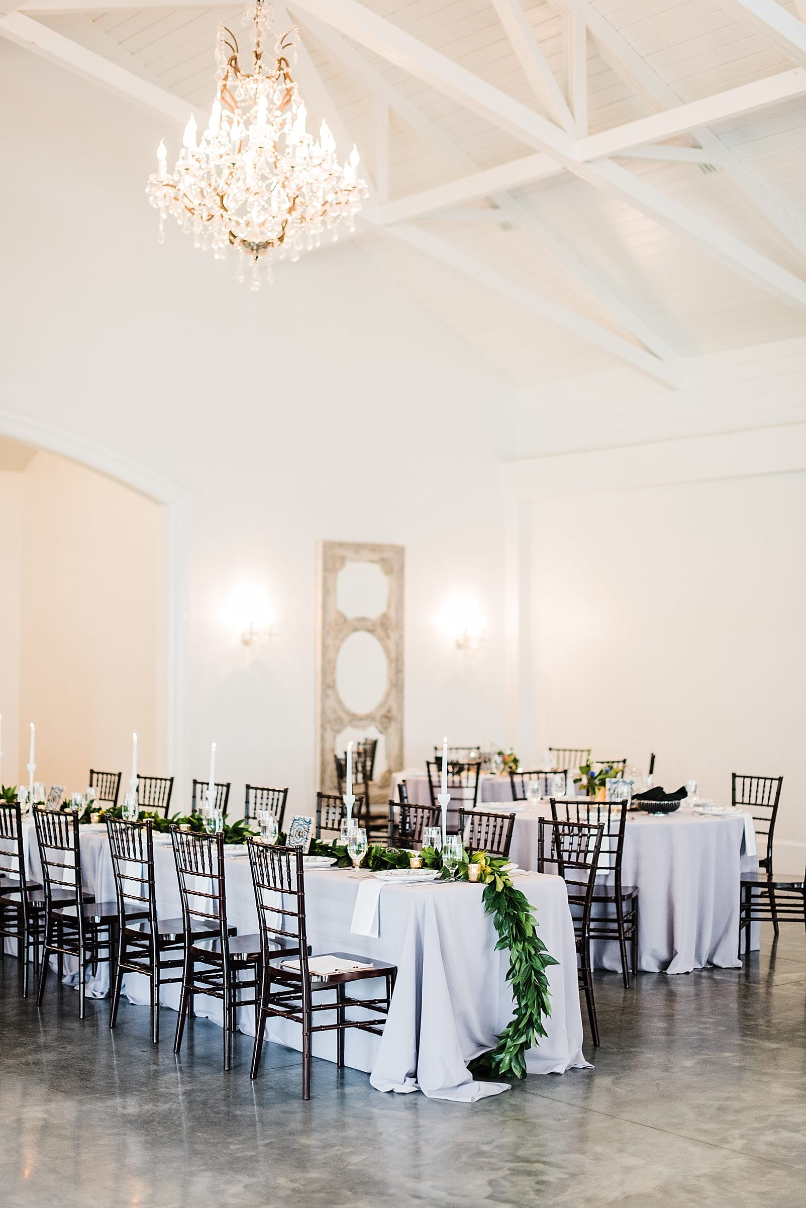 merrimon wynne wedding photographer indoor wedding reception inspiration wedding venue with white walls photo
