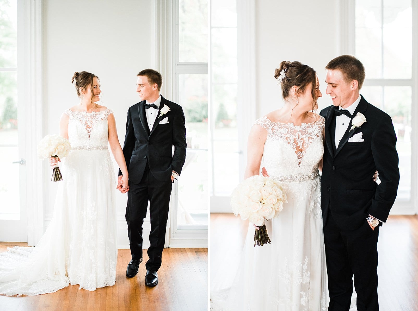 merrimon wynne indoor bride and groom portraits photo