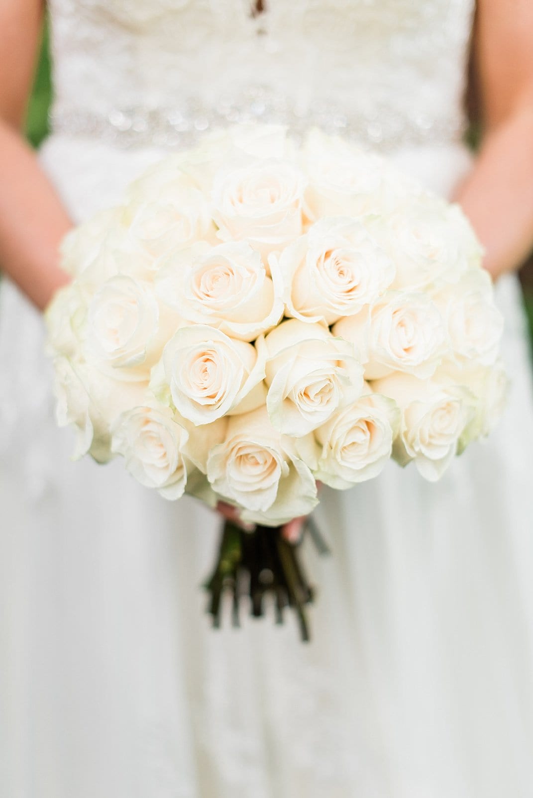 Tre bella, inc white rose bridal bouquet photo