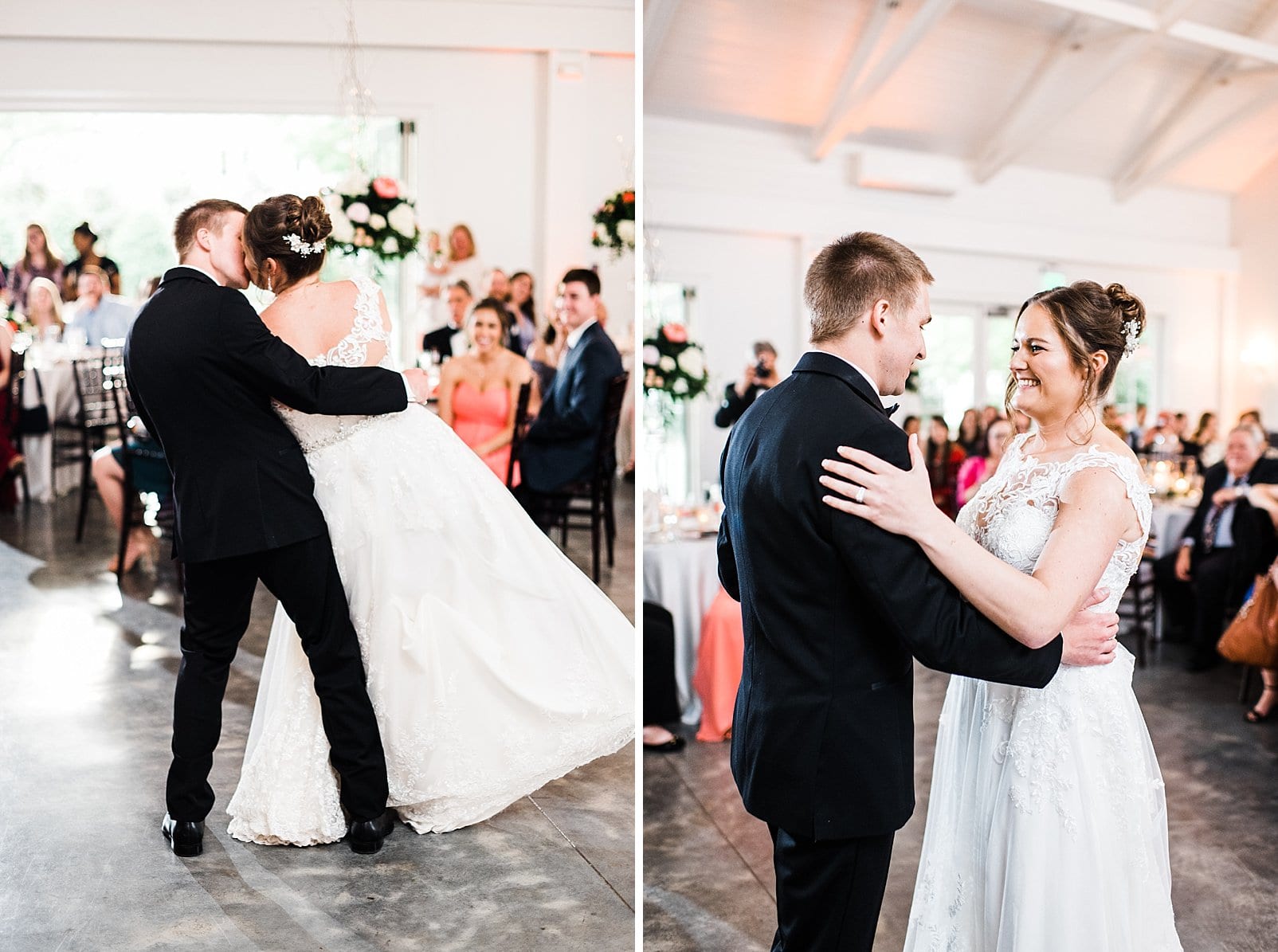 raleigh, nc wedding reception bride and groom dancing photo