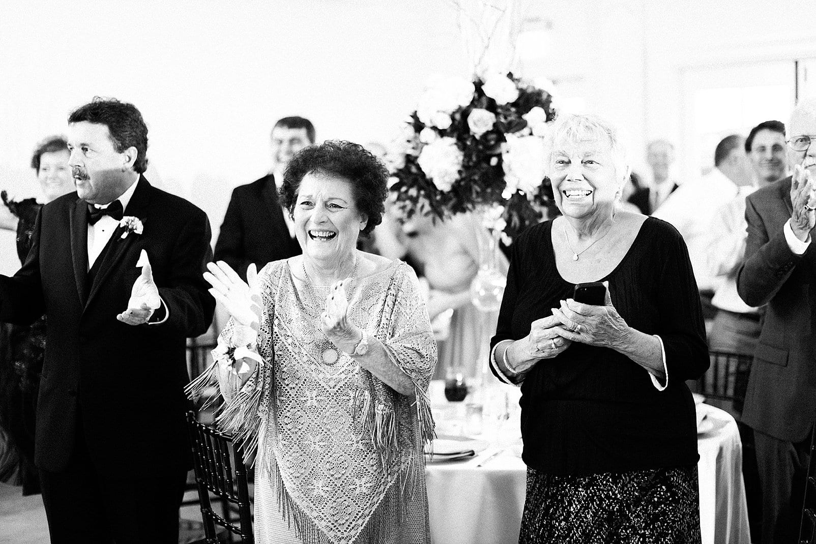 raleigh, nc grandparents at wedding reception photo