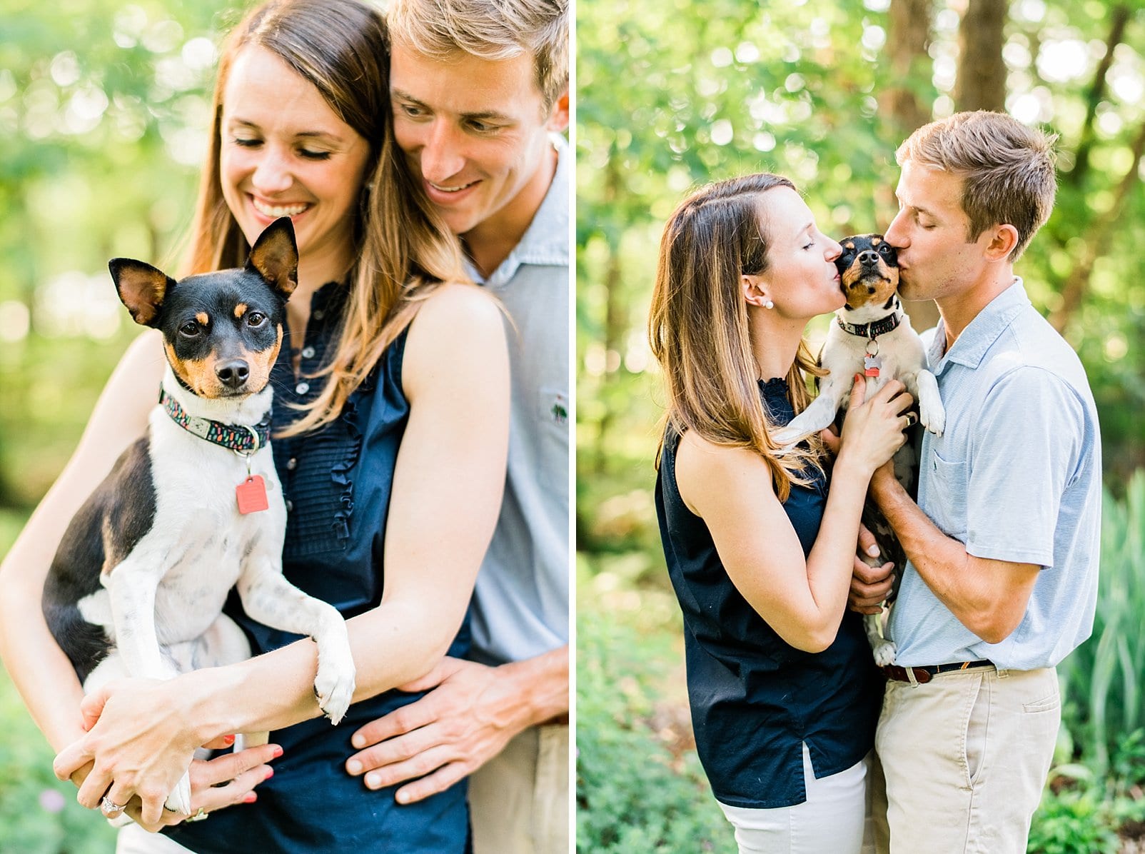 farm in louisburg, nc engagement session with dog photo