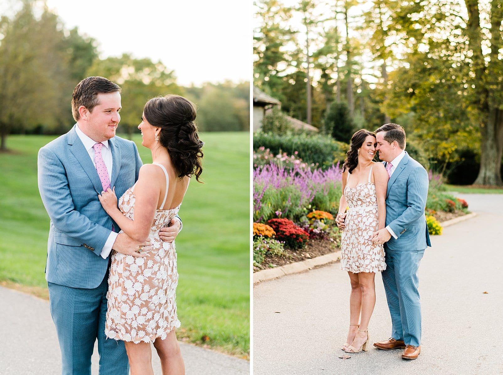 Biltmore Estate bride and groom portraits before rehearsal dinner photo