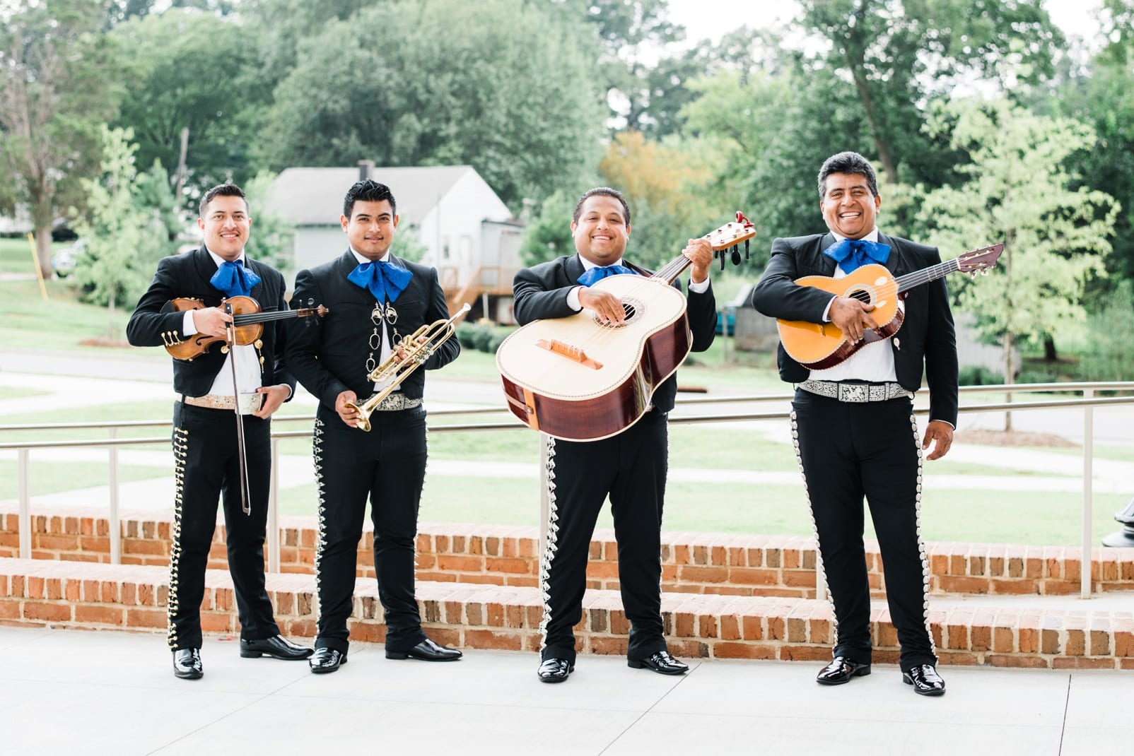 Full mariachi band leaving the ceremony site photo