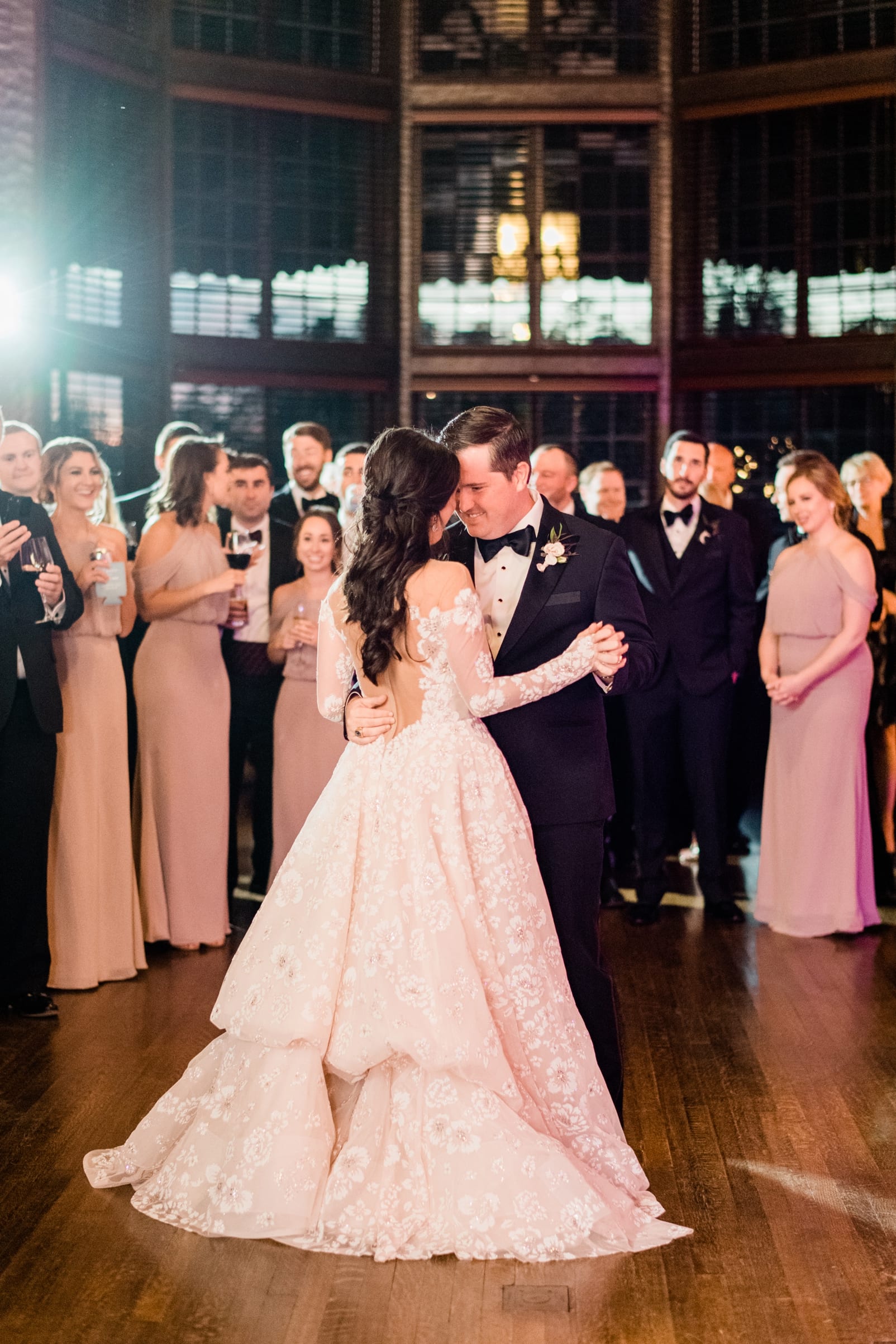 Biltmore Forest Country club bride and groom first dance photo