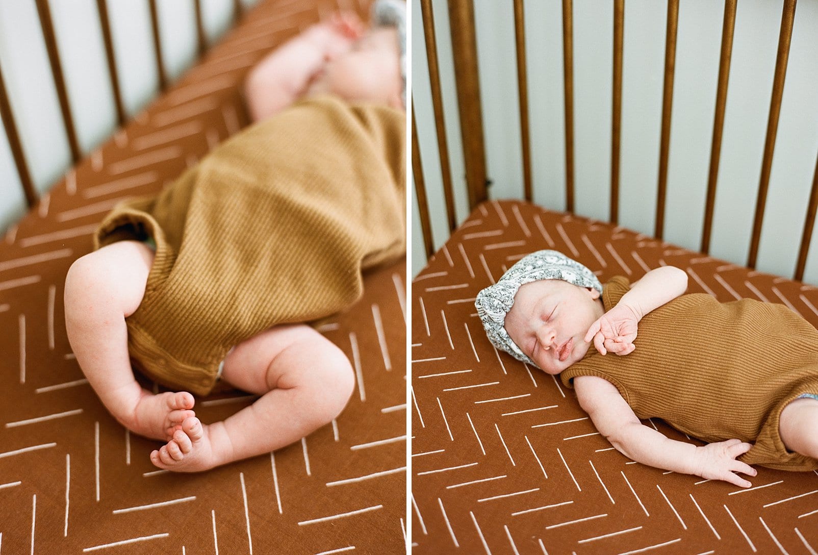 rust colored baby onesie