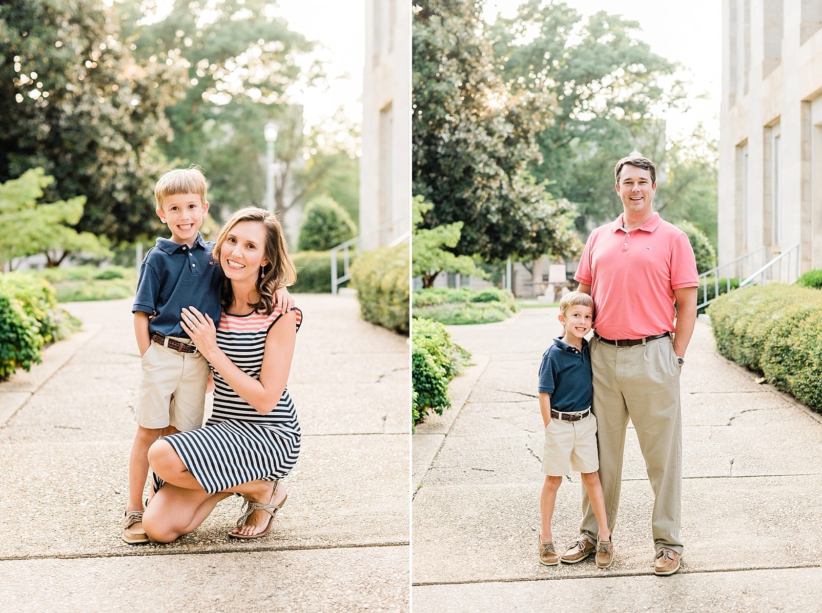 Raleigh nc mother and father with their four year old son photo
