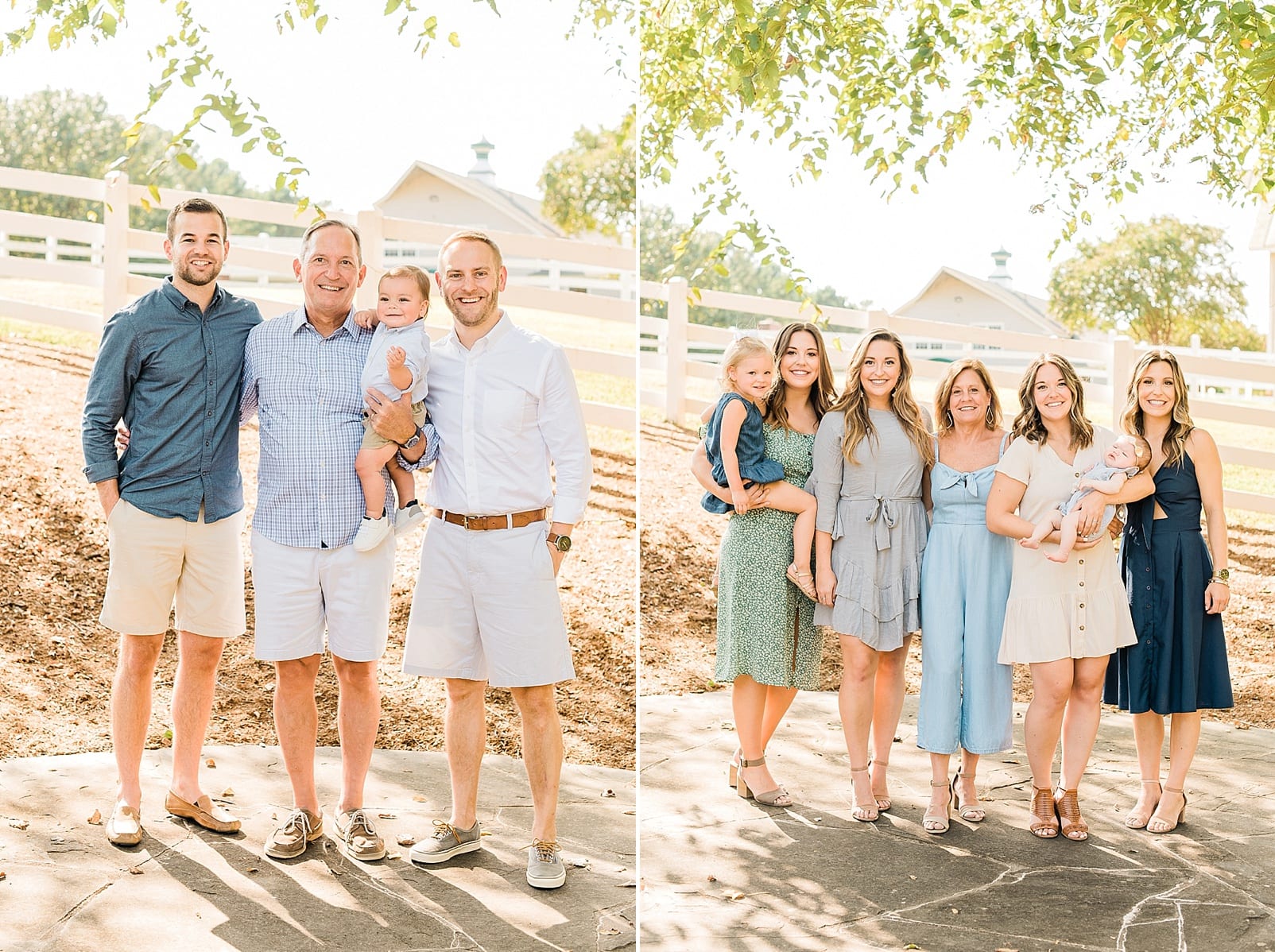 Wake Forest family siblings with their children photo
