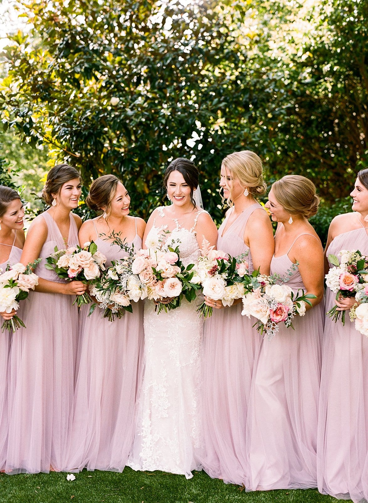 Essence of Australia long blush pink bridesmaid dresses photo