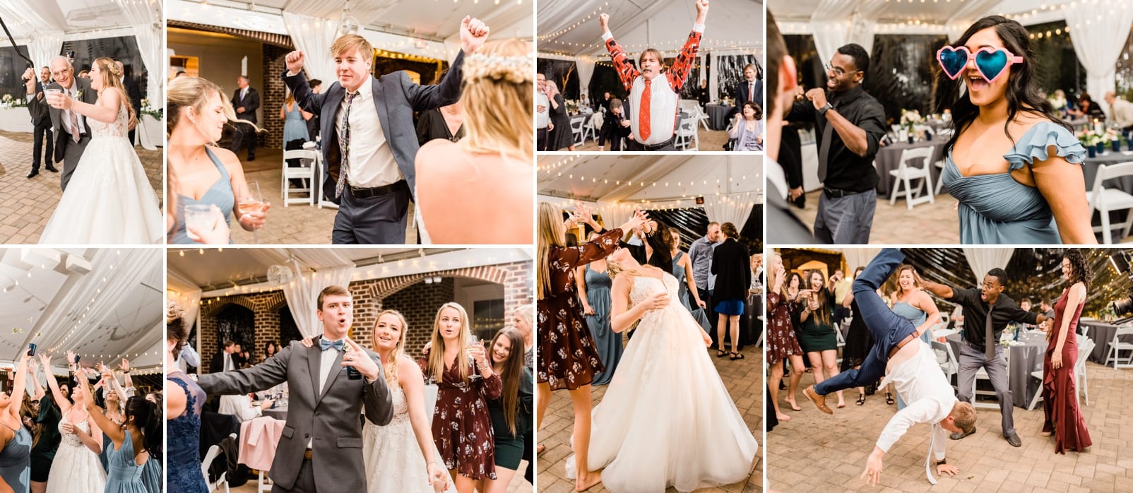 Oaks at Salem wedding reception dancing pictures photo