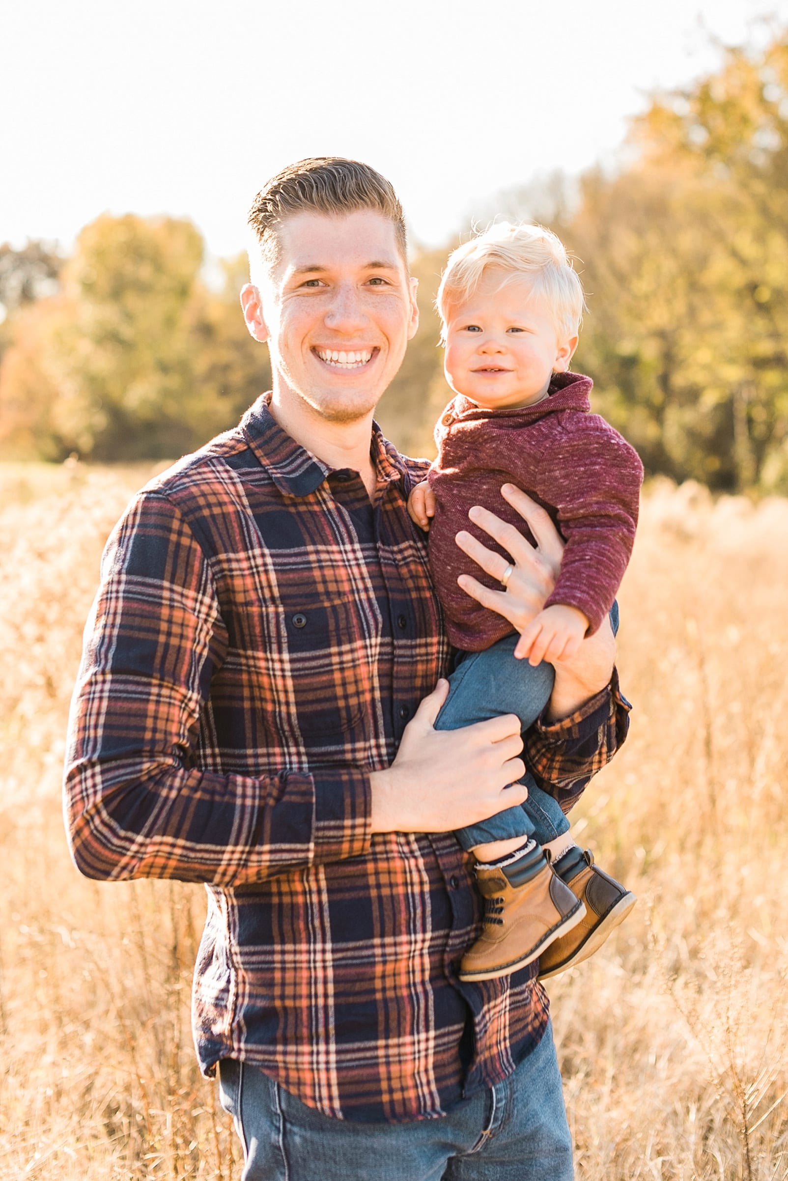 Wake forest father with his 16 month old son photo