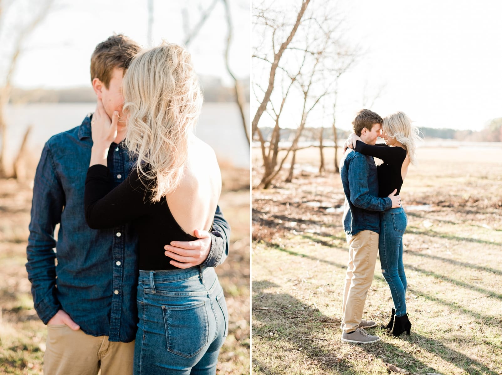 Raleigh engagement session at Lake Crabtree photo
