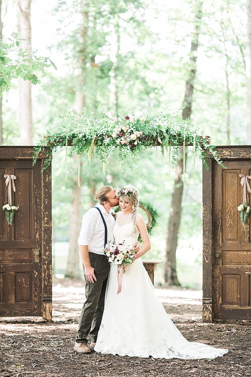 nc elopement bride and groom photo