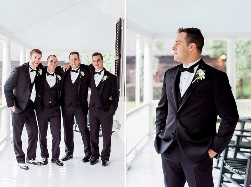 groomsmen in tuxes photo