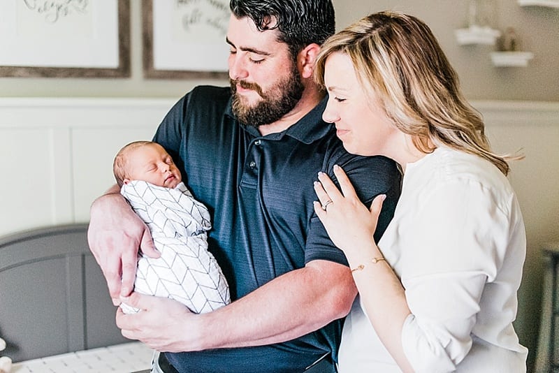 wake forest new parents with baby photo