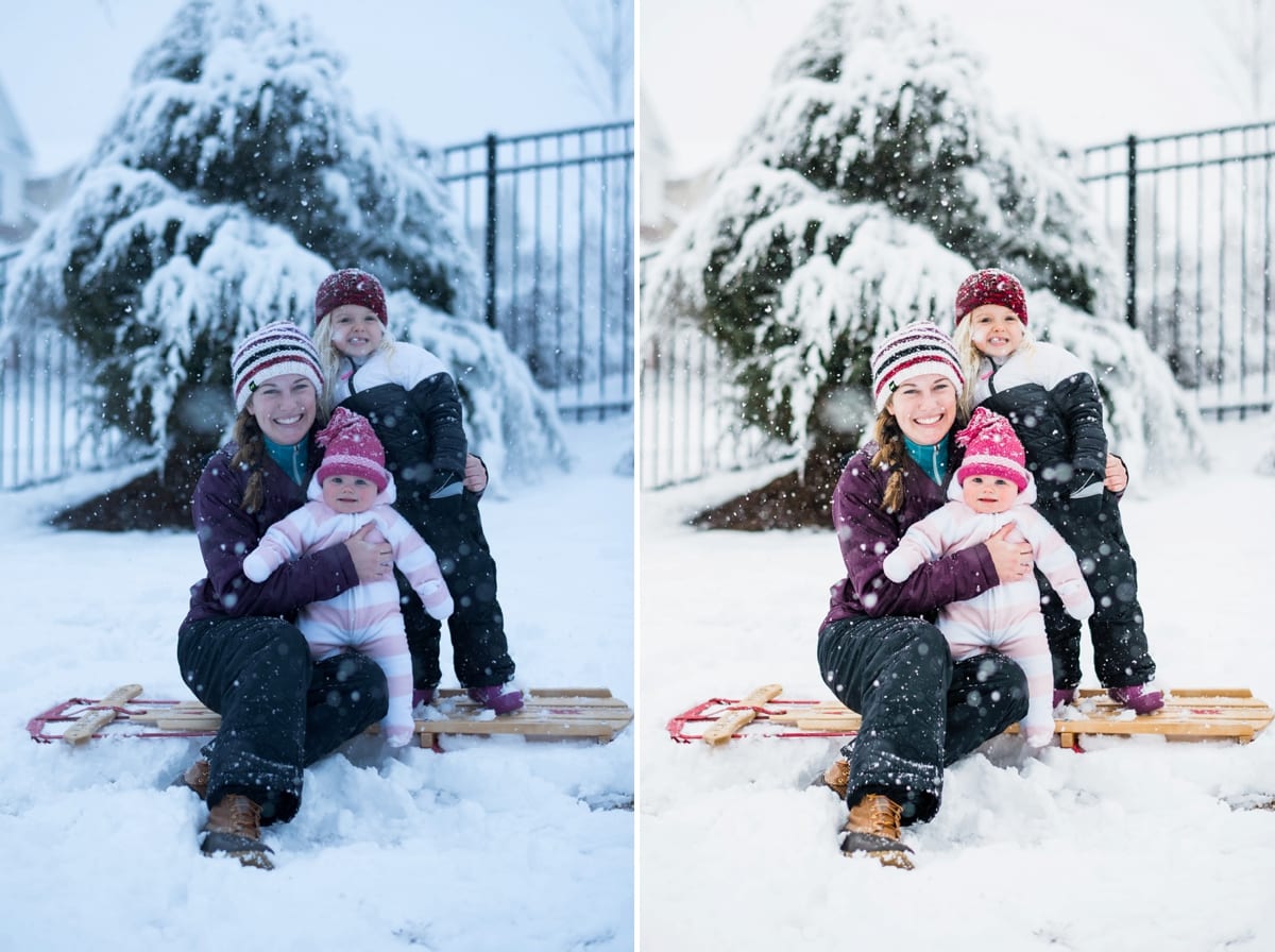 how to edit snow photos tutorial