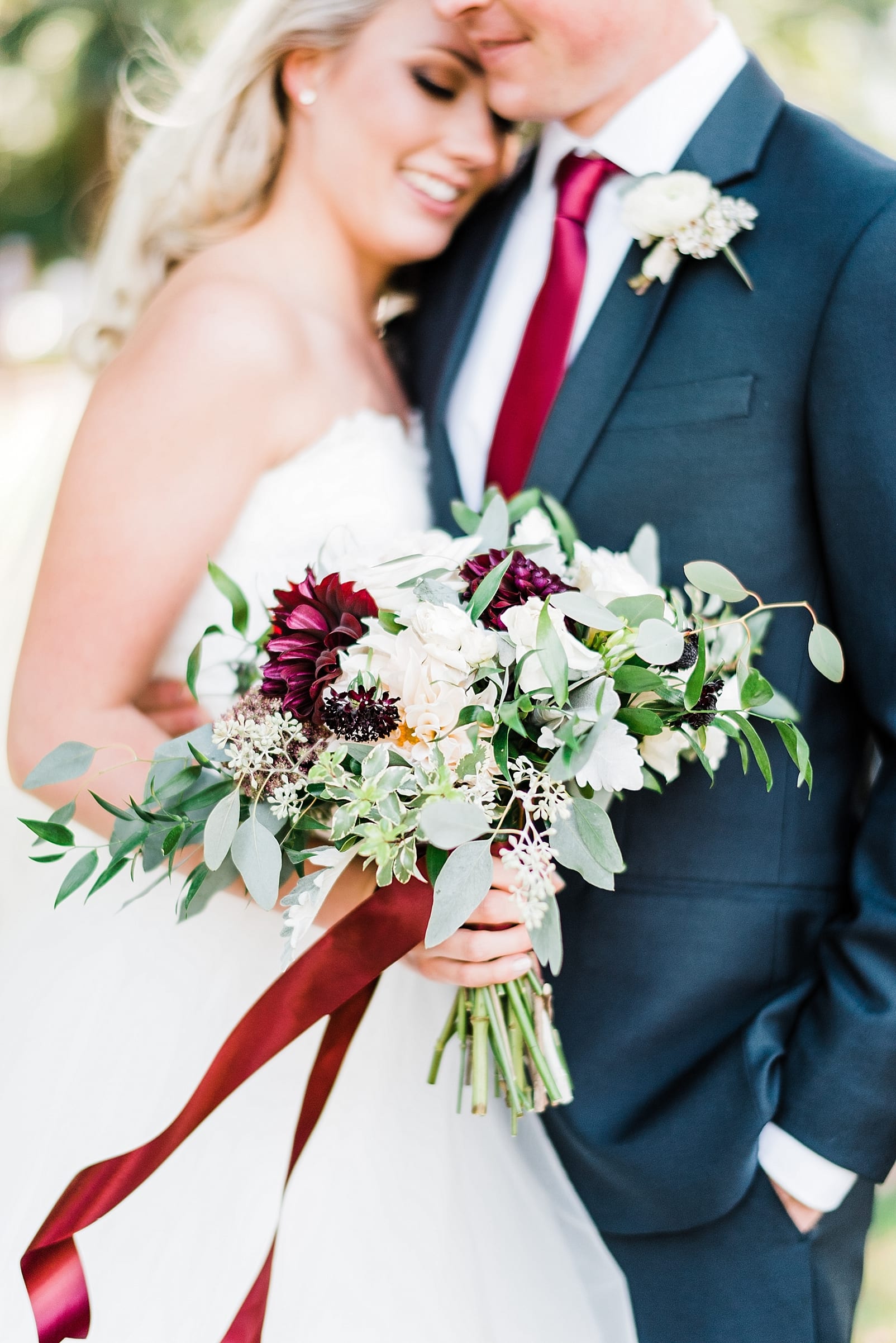 raleigh wedding photographer burgundy wedding bouquet inspiration photo
