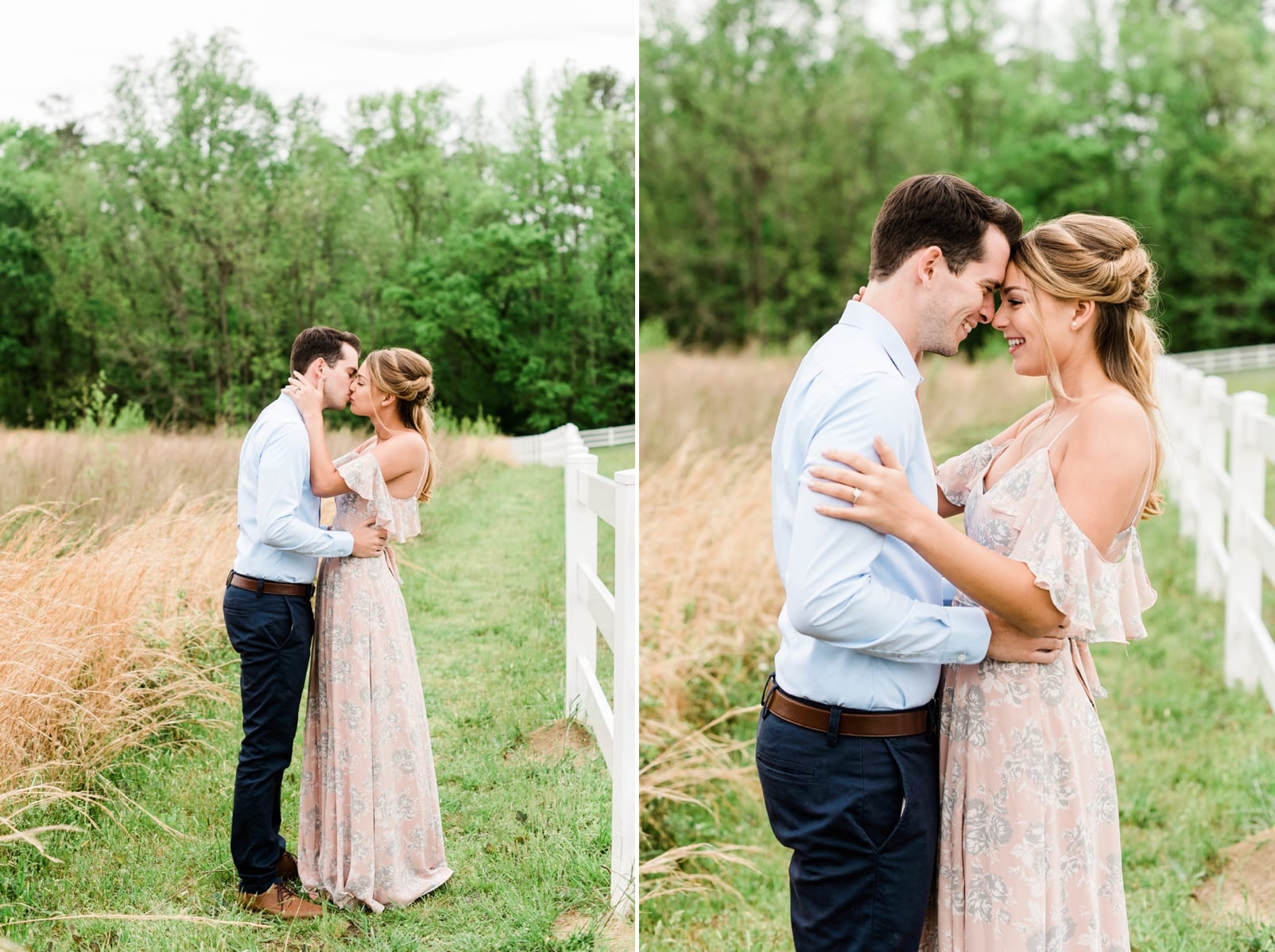 Raleigh spring engagement session photo