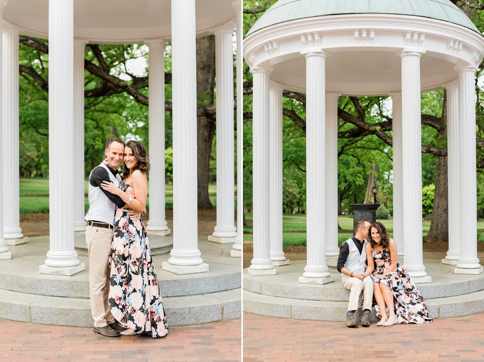 Chapel Hill and Durham engagement session photo