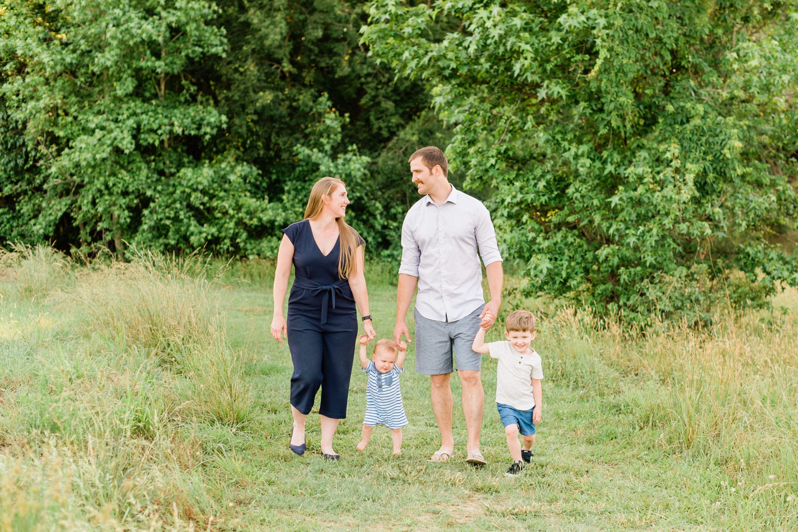 Wake Forest photographer for family of four with two little boys photo